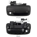 BOXI Exterior Door Handle Front Left & Right Pair with Key Hole - Replacement for 1995-2004 Toyota Tacoma Factory OEM# - view 4