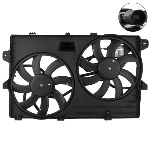 BX00400009-1-2 BOXI Dual Radiator Cooling Fan Assembly 6
