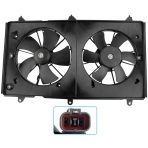 BOXI Dual Radiator Condenser Cooling Fan Motor Fits
