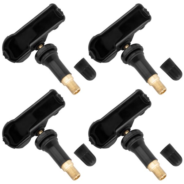 BOXI Set of 4 TPMS Tire Pressure Monitoring System Sensor 433MHz Compatible for Jeep Wrangler Dodge Ram Charger