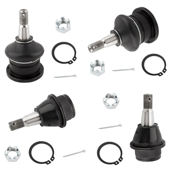 BXM00006-4-1 BOXI 4pc Front Upper and Lower Ball Joints Fit for Cadillac Escalade 2002-2006 | for Chevy Avalanche Express Silverado