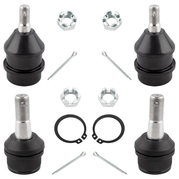BXM00025-4-1 BOXI (set of 4) Front Upper and Lower Ball Joints Replacement for Dodge Ram 1500 4WD 2000 2001 | K7401 K3134