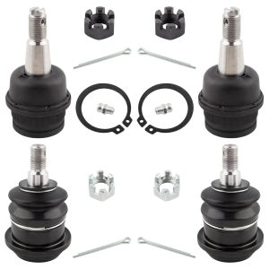 BOXI 4pcs Front Upper & Lower Ball Joints Set Fit for Dodge Ram 1500 1994 1995 1996 RWD Cab Pickup 2-Door 3.9L 5.2L