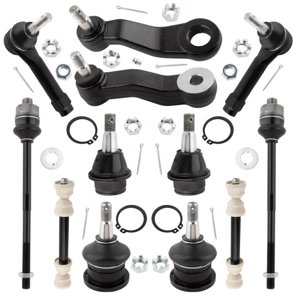 BOXI 12pcs Front Ball Joints Sway Bars Tie Rod Idler Arm for Cadillac Escalade ESV EXT/for Chevy Avalanche 1500
