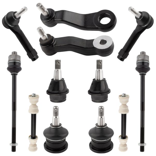 BXM00067-12-2 BOXI 12pcs Front Ball Joints Sway Bars Tie Rod Idler Arm for Cadillac Escalade ESV EXT/for Chevy Avalanche 1500 - view 2