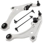 BOXI 4pcs Front Lower Control Arm w/Ball Joints & Front Sway Bar Links for Nissan Maxima 2009 2010 2011 2012 2013 2014