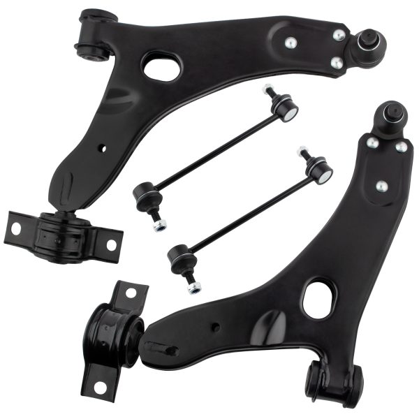 BXM00079-4-1 BOXI 4pcs Front Lower Control Arm And Ball Joints Sway Bar for Ford Focus 2004 2005 2006 2007 2008 2009 2010 (2004
