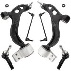 BOXI 6pcs Front Lower Control Arm Tie Rods Kit For Ford Flex Taurus 2010 2011 2012 / Lincoln MKS MKT 2010 2011 2012 -