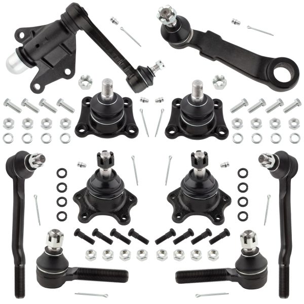 BOXI 10pcs Front Idler Arm Pitman Arm Ball Joints Tie Rod Ends for Toyota 4Runner 1989-1995 /Pickup 1989 1990 1991 1992