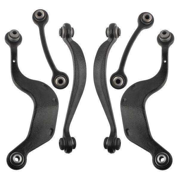 BXM00232-6-1 BOXI 6pcs Rear Upper Control Arms for Buick Enclave 2008-2017 / Chevy Traverse 2009-2017 / for GMC Acadia 2007-2016