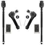 BOXI (Set of 4) Front Inner & Outer Tie Rod Ends Fit for Chevrolet Impala 2004-2013 Impala Limited 2014-2016 Chevy