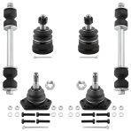 BOXI (Set of 6) Front Upper & Lower Ball Joints + Sway Bar End Links Kit for Chevrolet S10 Pickup Blazer El Camino