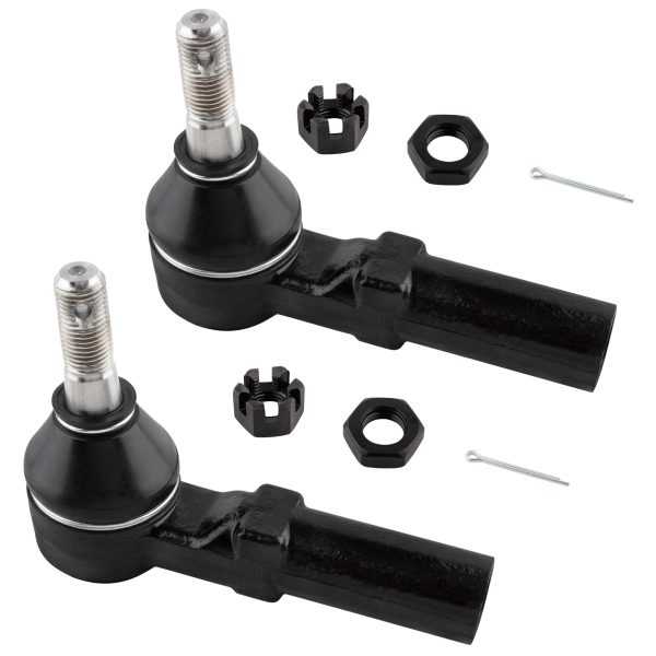 BXM600070132-2-1 BOXI Qty(2) Front Outer Tie Rod Ends Fit for Buick Riviera Allante Deville Eldorado Seville Chevy Camaro Olds Aurora