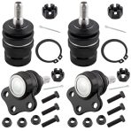 BOXI 4pcs Front Upper & Lower Ball Joints Fit for Dodge Dakota 6