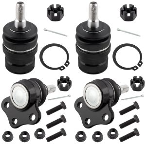 BOXI 4pcs Front Upper & Lower Ball Joints Fit for Dodge Dakota 6