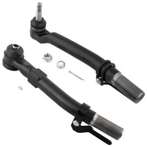 BOXI 2pcs Front Outer Tie Rod End Links Fit for Ford 6
