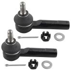 BOXI 2pcs Front Outer Tie Rod Ends Fit 1