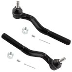 BOXI 2pcs Front Outer Tie Rod End Links Fit 6