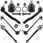 BOXI Front Sway Bar End Links + Inner Outer Tie Rods + Front Lower Ball Joints fit 8