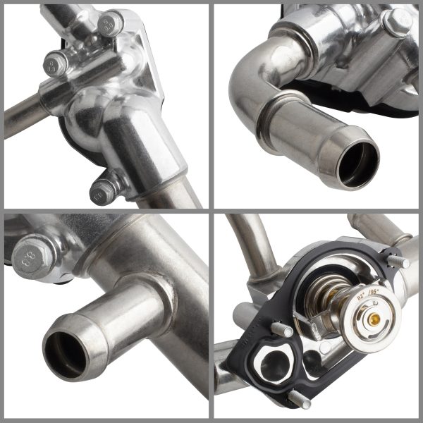 BX00500106-1_8 BOXI 902-693 Engine Coolant Thermostat Housing Assembly Fits for Buick LaCrosse for Cadillac SRX XTS for Chevrolet - view 8