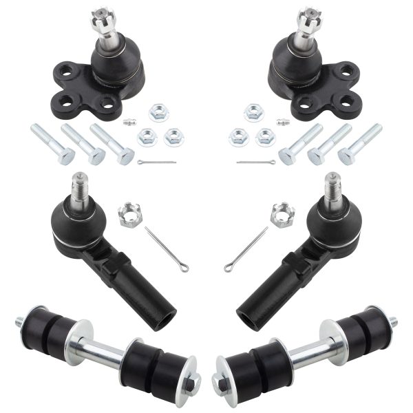BXM600060027-6_1 BOXI 6pc Front Outer Tie Rod Sway Bar Ball Joints Fit for Buick Lesabre/Park Avenue/Riviera for Cadillac