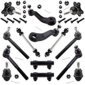 BOXI (Set of 14) Front Pitman Idler Arm Sway Bars Ball Joints Tie Rods Kit Fits for Chevrolet/GMC K1500 1995-1999 K2500
