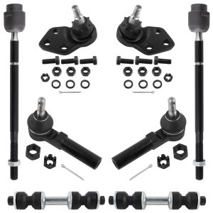 BOXI 8pcs Front Tie Rods Sway Bars Ball Joints Fits for Buick LeSabre 1986-1999 for Cadillac Deville 1985-1993 for