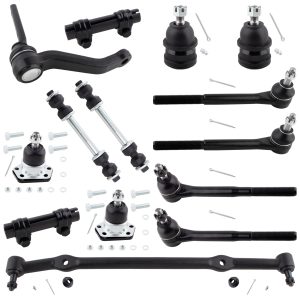 BOXI 14pcs Front Ball Joints Tie Rods Sway Bars Idler Arm Kit Fits for Buick Regal for Chevrolet Monte Carlo for