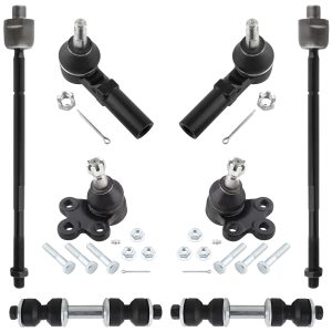BOXI 8pcs Front Inner Outer Tie Rods Sway Bars Lower Ball Joints Fits for Buick Park Avenue 1997-2005 LeSabre for