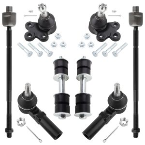 BOXI 8pcs K5333 ES3452 EV260 K5255 Front Inner Outer Tie Rod Sway Bar Link Lower Ball Joint Fits for Buick Park Avenue