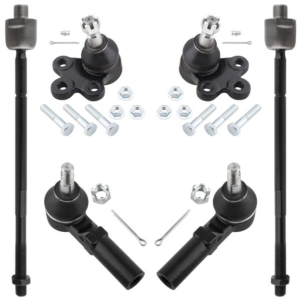 BXM600050021-6_1 BOXI 6pcs Front Inner Outer Tie Rod End Lower Ball Joints Fits for Buick for Cadillac for Pontiac/Park Avenue 1997-2005