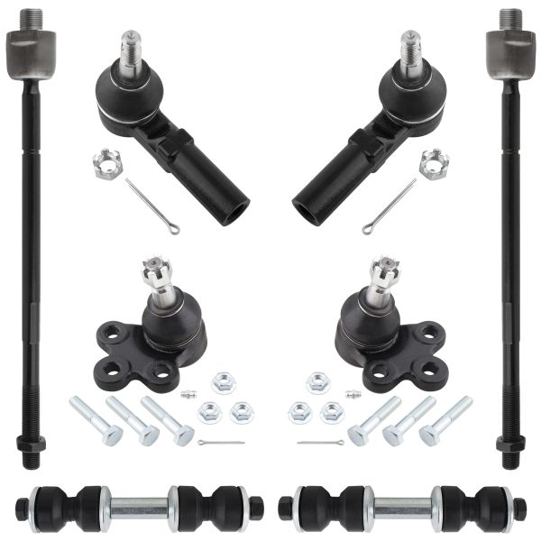 BXM600050027-8_1 BOXI 8pcs Front Inner Outer Tie Rods Sway Bars Lower Ball Joints Fits for Buick Park Avenue 1997-2005 LeSabre for