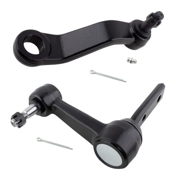 BXM600100196-2_1 BOXI Pair of 2 Steering Idler Pitman Arm Fit for Dodge Ram 1500/2500 1994 1995 1996 1997 1998 1999 2WD / K7239 K7217