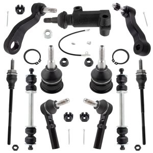 BOXI 11pc Front Sway Bars Tie Rods Pitman Idler Arm Kit Fits for Chevrolet Express 2500 3500 2003-2008 / for GMC Savana