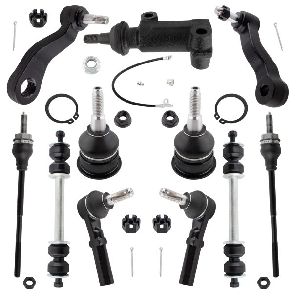 BXM600360001-11_1 BOXI 11pc Front Sway Bars Tie Rods Pitman Idler Arm Kit Fits for Chevrolet Express 2500 3500 2003-2008 / for GMC Savana