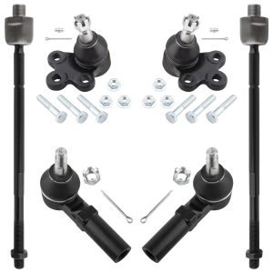 BOXI 6pcs Front Inner Outer Tie Rod End Lower Ball Joints Fits for Buick for Cadillac for Pontiac/Park Avenue 1997-2005