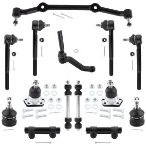 BOXI 14pcs Front Tie Rods Ball Joints Sway Bar Idler Arm Suspension Kit Fits for Chevrolet Blazer 1996-2005 S10 for GMC